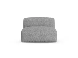 Boucle Modul Armless, "Martina", 1 Seat, 120x90x75, Graphite