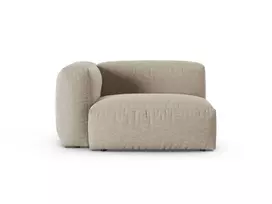 Modul Left, "Martina", 1 Seat, 120x120x75, Light Beige