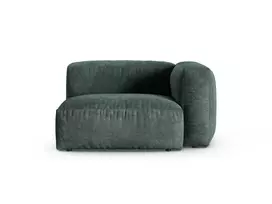 Velvet Modul Right, "Martina", 1 Seat, 120x120x75, Petrol