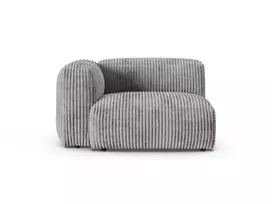 Modul Left, "Martina", 1 Seat, 120x120x75, Light Grey