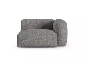 Boucle Modul Right, "Martina", 1 Seat, 120x120x75, Graphite