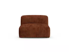 Modul Armless, "Martina", 1 Seat, 120x90x75, Brick