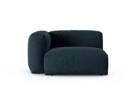 Modul Left, "Martina", 1 Seat, 120x120x75, Blue Jeans