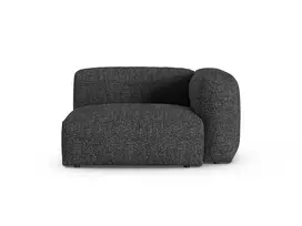Boucle Modul Right, "Martina", 1 Seat, 120x120x75, Anthracite
