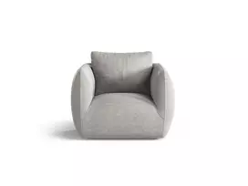 Armchair, "Iga", 1 Seat, 95.5x87x80, Light Grey