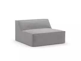 Modul Armless, "Jodie", 1 Seat, 100x102x70, Warm grey