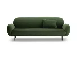 Boucle Sofa, "Poppy", 3 Seats, 208x72x82, Green