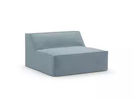 Modul Armless Cover, "Jodie", 102x100x1, Muted Blue