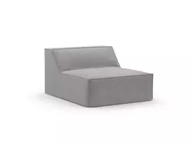 Modul Armless, "Jodie", 1 Seat, 80x102x70, Warm grey