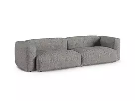Boucle Modular Sofa, "Martina", 4 Seats, 320x120x75, Graphite