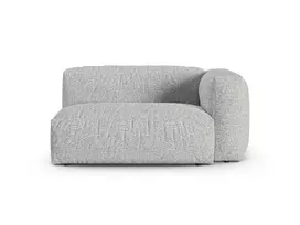 Boucle Modul Right, "Martina", 1 Seat, 160x120x75, Silver