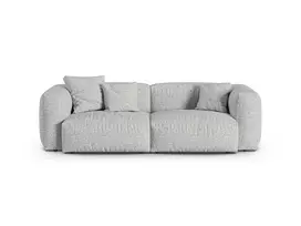 Boucle Modular Sofa, "Martina", 3 Seats, 240x120x75, Silver