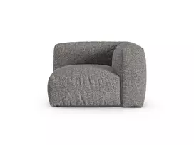 Modul Armless, "Martina", 1 Seat, 120x120x75, Graphite