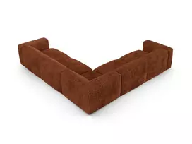 Modular Symmetrical Corner Sofa, "Martina", 5 Seats, 330x330x75, Brick