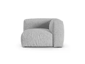 Modul Armless, "Martina", 1 Seat, 120x120x75, Silver