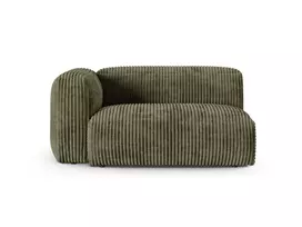 Modul Left, "Martina", 1 Seat, 160x120x75, Moss Green