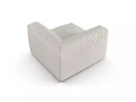 Modul Armless, "Martina", 1 Seat, 120x120x75, Grey Beige Melange