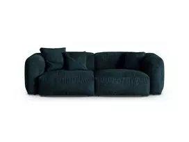 Velvet Modular Sofa, "Martina", 3 Seats, 240x120x75, Deep Petrol