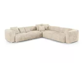 Modular Symmetrical Corner Sofa, "Martina", 5 Seats, 330x330x75, Light Beige