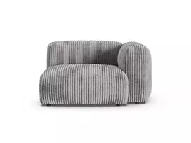 Modul Right, "Martina", 1 Seat, 120x120x75, Light Grey