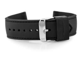 Laikrodžio guminis dirželis 901B - siūtas - 24mm