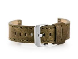 Odinis laikrodžio dirželis W48 - PREMIUM - alyvuogių žalia - 24mm