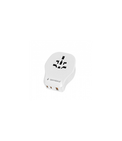 Gembird Universal travel power adapter, 20 W | TPA-1A2C20-02-W