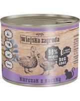 WIEJSKA ZAGRODA Adult Vištiena su antiena 12x200 g skardinė katėms