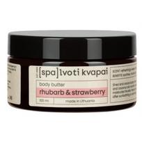 Spalvoti Kvapai Body Butter Kūno sviestas, Rhubarb&Strawberry