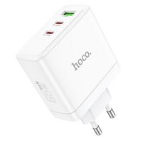 Telefonų įkroviklis Hoco 2 x USB C + USB A GaN QC PD 65W N30 baltas