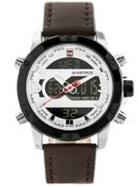 NAVIFORCE VYRIŠKAS LAIKRODIS - NF9097 (zn043a) - rudas/sidabrinis