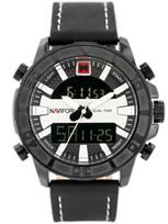 NAVIFORCE VYRIŠKAS LAIKRODIS - NF9114 (zn046a) - juodas/sidabrinis