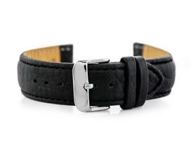 W05XL juodas odinis laikrodžio dirželis - 22mm