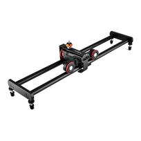Vaizdo kameros vežimėlio slankiklio rinkinys su 3 ratų automatiniu vežimėliu, valdomu programėle, bepakopio reguliavimo greičiu + 60cm 23.6in bėgiai juoda