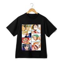 'One Piece''Character Collection Printed  Tee, Trendy Anime Casual Top S