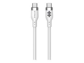Hyper 1.5m Silicone USB-C to USB-C 60W Charging Cable - White | Hyper