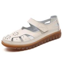 Sandalai Vasariniai Kvėpuojantys Odiniai Šlepetės Moteriški Madingi Neslystantys Laisvalaikio Romėniški Batai Moteriški Sandalai Išpardavime Off White Batai 35 smėlis