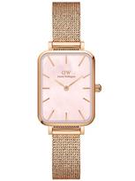 Moteriškas laikrodis DANIEL WELLINGTON Quadro Pressed Melrose Pearl 20mm DW00100510 + DĖŽUTĖ (zw505o)