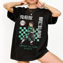 Demon Slayer Tanjiro Graphic Tee Demon Slayer Shirt Manga Anime Vibrant Unisex T 2XL