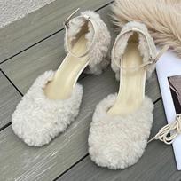 Kailiniai Moterims mada Seksualūs siurblys Nėriniai - Aukštyn stambūs sandalai Vasariniai viduriniai aukštakulniai Batai Nauja tendencija Suknelė Vakarėlis Dizaineris Moteriški Batai Mujer 36 smėlis