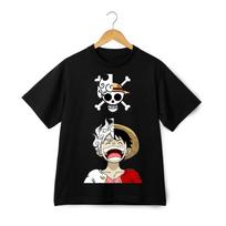 One Piece Luffy Gear 5 Split Face T-Shirt – Straw Hat Jolly Roger Unisex Tee 3XL