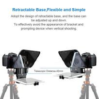 Bestview T3 Upgraded Smartphone Tablet DSLR Camera Teleprompter Prompter with Remote Control Lens Adapter Ring Supports juoda