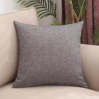 Paprastas vienspalvis pagalvės užvalkalas iš lino, namų pagalvės užvalkalas, sofos pagalvėlė 40 * 40Cm pillow cover