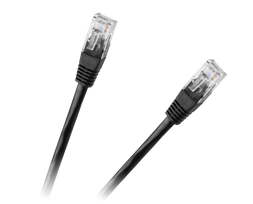 Patchcord kabelis UTP 8c kištukas-kištukas 3.0m CCA juodas cat.6e