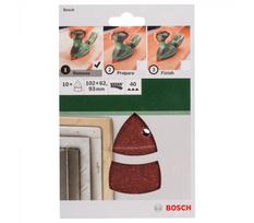 Bosch šlifavimo popierių rinkinys, 102 x 62 x 93 mm, 40 grūdėtumas, 10 vnt.