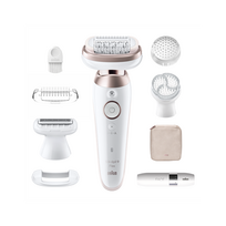 BRAUN Epilator | SES9-360 Silk épil 9 Flex 3D | Maximum operating time: 50 min | Power levels: 1 | Wet  AND  Dry | White/Rose