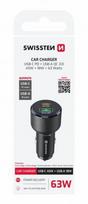 Swissten USB-C PD Car Charger 63W