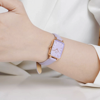 MOTERŲ LAIKRODIS DANIEL WELLINGTON Quadro Lavender Mop 20mm DW00100637 + DĖŽUTĖ (zw521b)