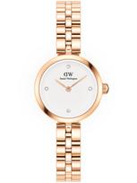 MOTERISKI Laikrodis Daniel Wellington Elan Lumine Rožinė Aukso 22mm DW00100717 + DĖŽUTĖ (zw522a)