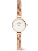Moteriškas laikrodis DANIEL WELLINGTON Petite Mini Rožinis auksas Nerūdijantis plienas 19mm DW00100744 + DĖŽUTĖ (zw523c)